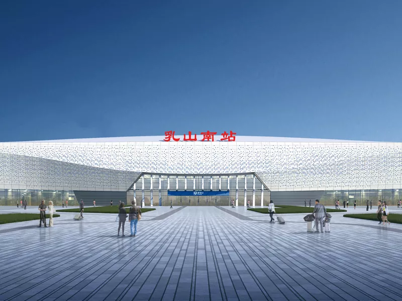 Tågstationens stålkonstruktion