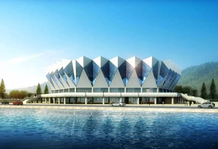 Designad Shape Steel Construction Stadium