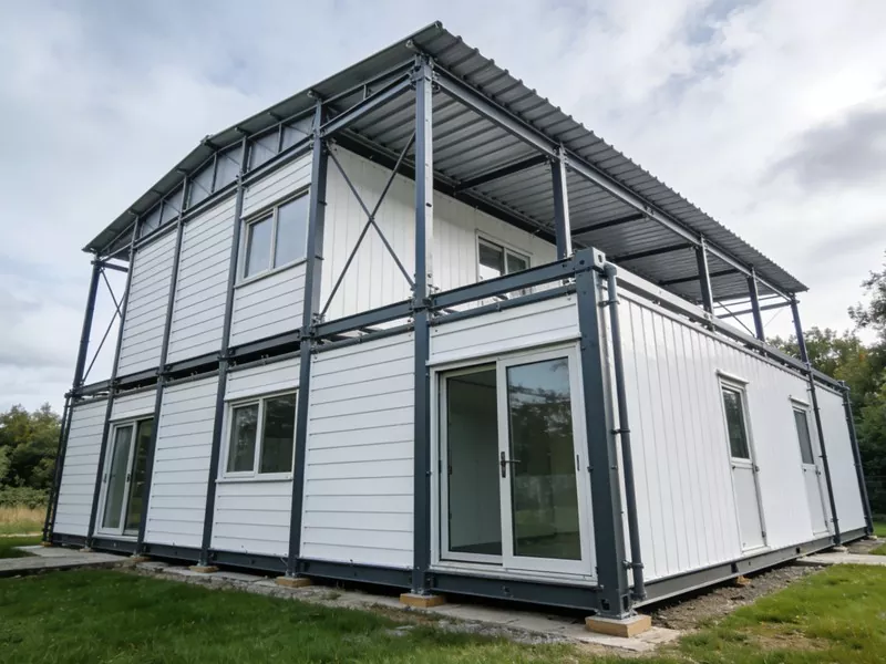 Grönt stålkonstruktion Prefab hus