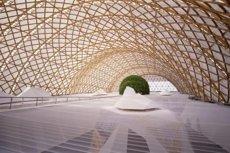 Grid Structure Exhibition Hall Stålkonstruktion
