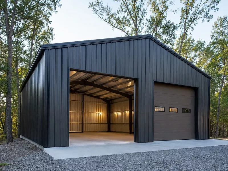 Lätt mätare stålkonstruktion Garagekonstruktion