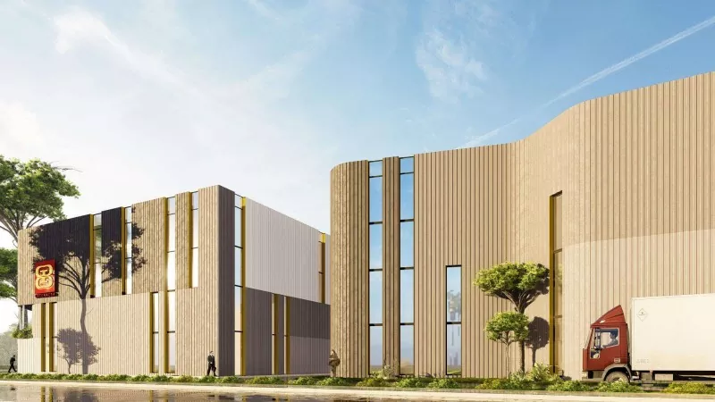 Industriverkstad för flerskiktsstålkonstruktion