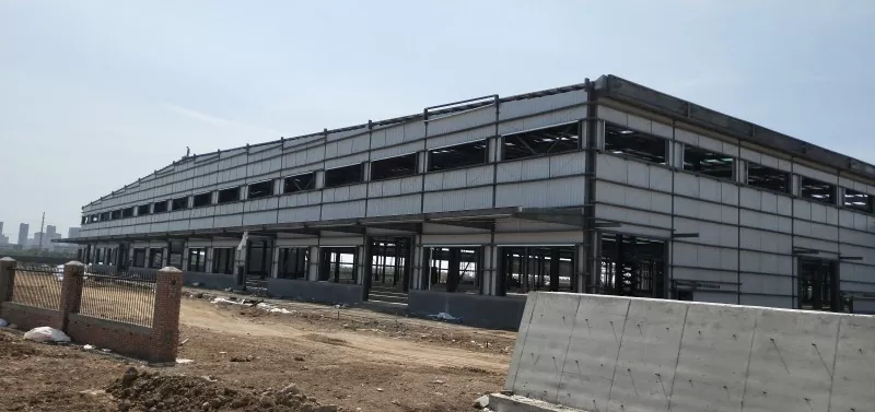 Prefab modulär stålram Logistik Lagerkonstruktion