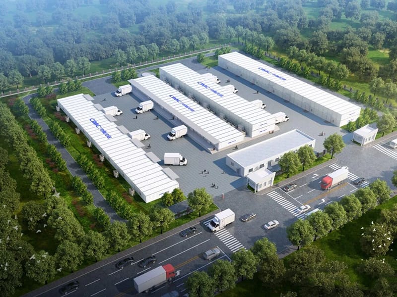 Prefab stålkonstruktion lagerbyggnad