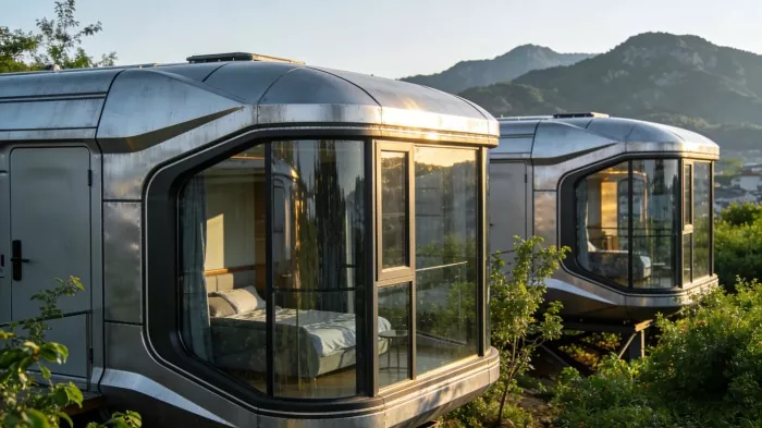 Prefabricerad Space Capsule Home