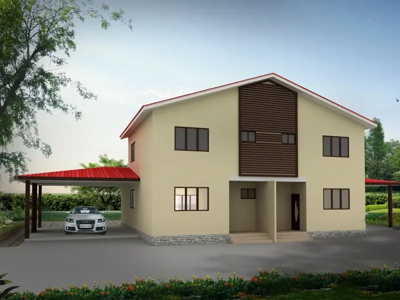 Prefabricerad Steel School Sovsal