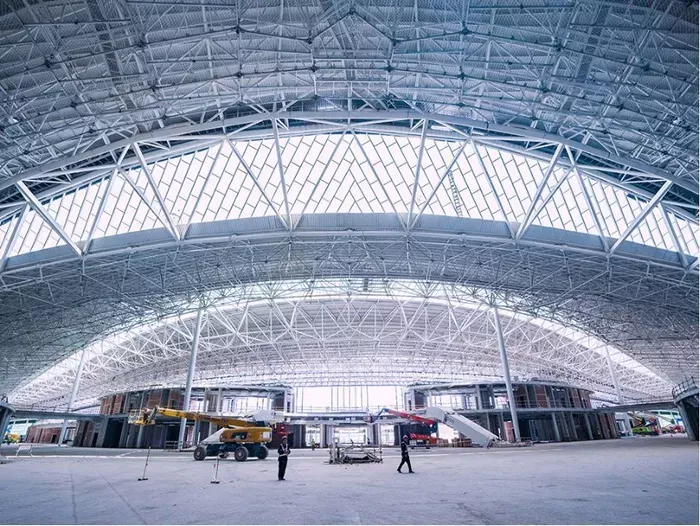 Stålram lågprisflygterminal