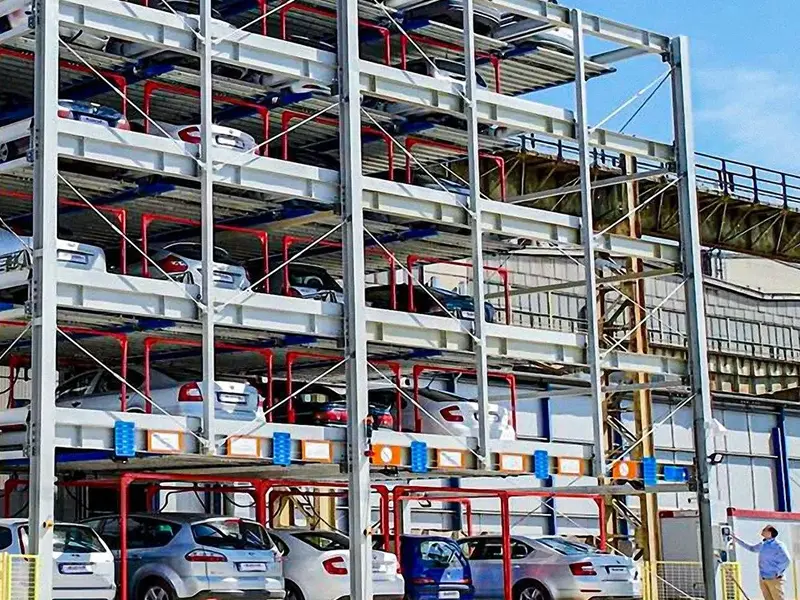Stål Parkering Laddning Integrerad byggnad