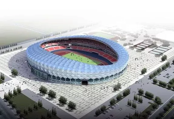 Stål fotbollsplan metall arkitektur