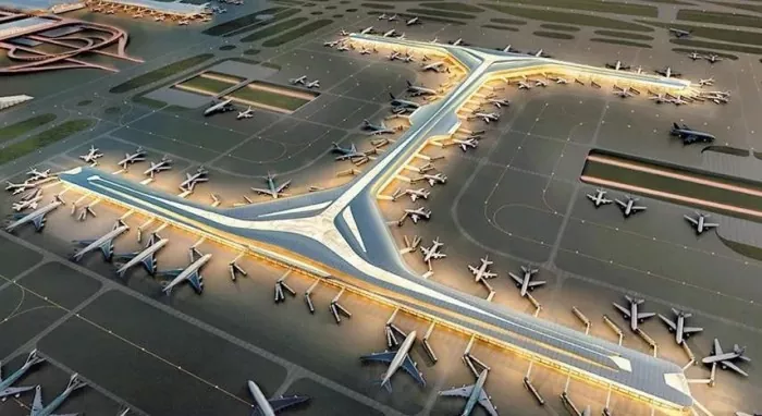 Stålkonstruktion Airport Satellite Concourse