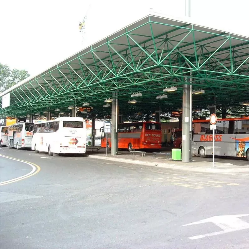 Stålkonstruktion bussdepå