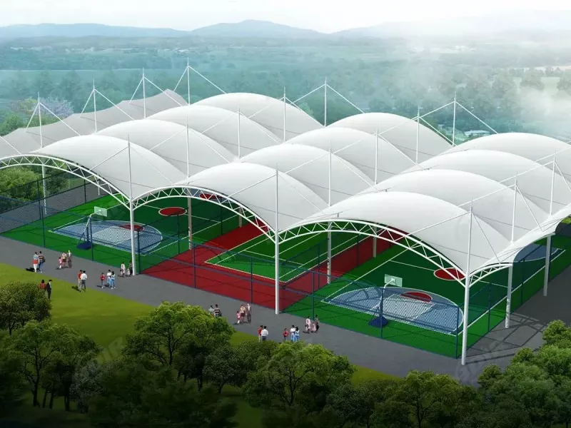 Stålkonstruktion utomhusidrottsstadion