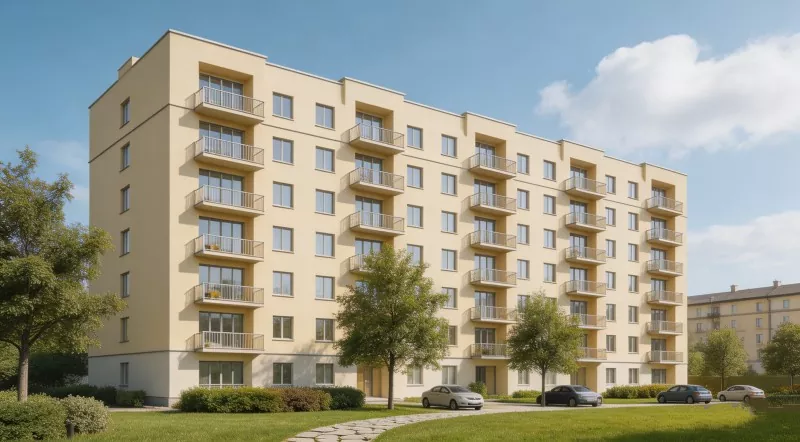 Stålkonstruktion Lärarens hyreshus